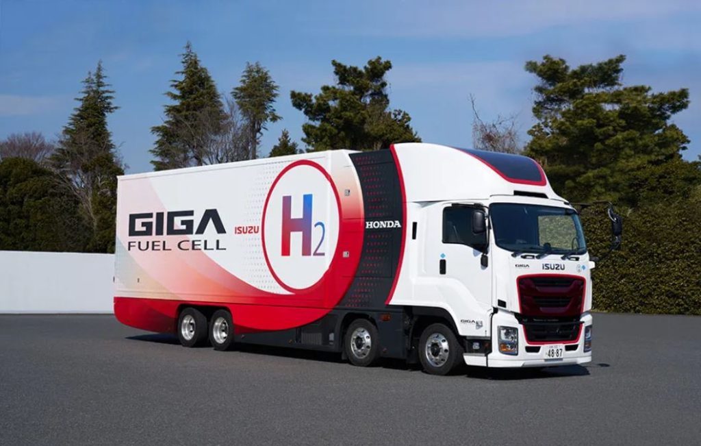 isuzu honda fuel cell truck