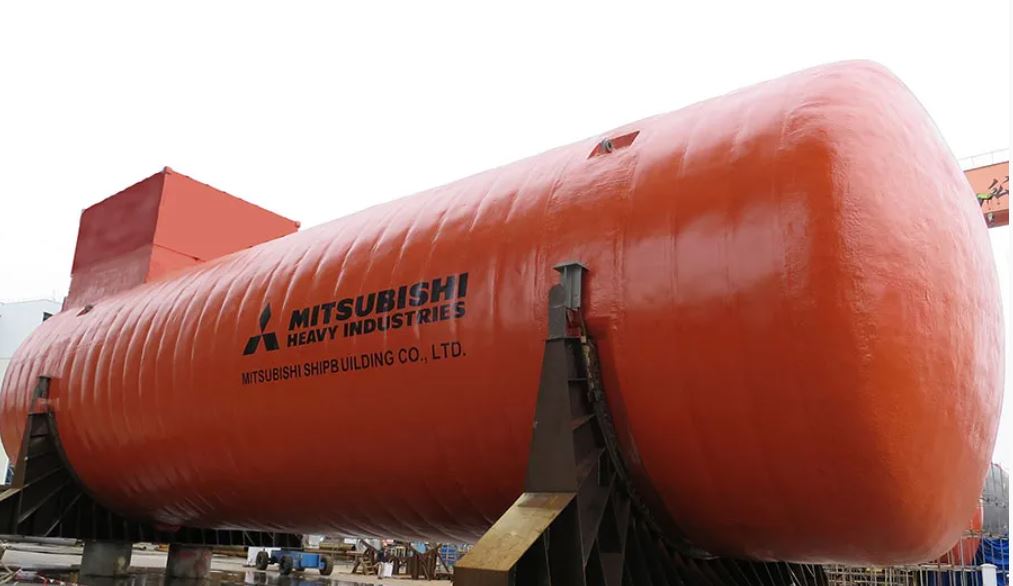 mitsubishi shipbuilding lng tank